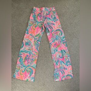 Lilly Pulitzer Pink, Teal & Lime Abstract Print Dress